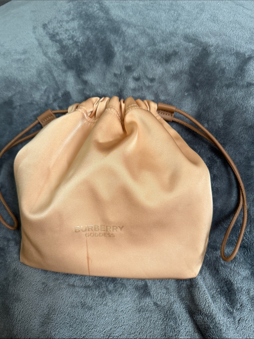 Burberry Goddess Drawstring Pouch in Light Brown